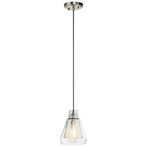 Evie - 1 light Mini Pendant - with Transitional inspirations - 7.75 inches tall by 6.5 inches wide - 967762