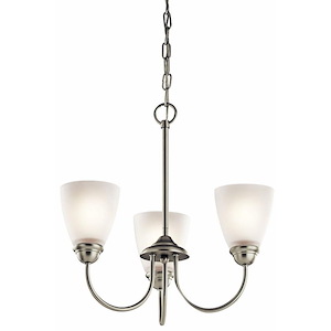Jolie - 3 Light Mini Chandelier - with Transitional inspirations - 18 inches tall by 18 inches wide - 967757