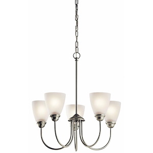 Jolie - 5 Light Chandelier - with Transitional inspirations - 18.5 inches tall by 22 inches wide - 967756