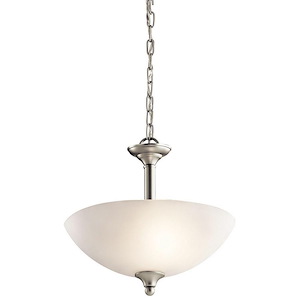 Jolie - 2 Light Convertible Pendant - with Transitional inspirations - 13.75 inches tall by 15 inches wide - 967753