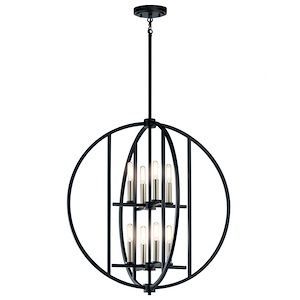 Samural - 8 light Chandelier - 25 inches wide