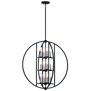 Samural - Twelve Light Foyer - 28.25 inches wide