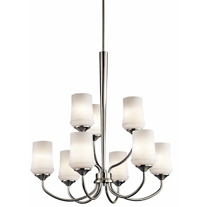 Aubrey - 9 Light Large 2-Tier Chandelier - with Transitional inspirations - 31.25 inches tall by 28.75 inches wide - 967744
