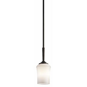 Aubrey - 1 Light Mini Pendant - with Transitional inspirations - 12.75 inches tall by 4.75 inches wide - 967743