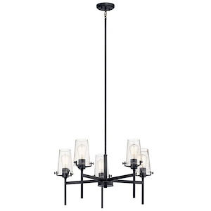 Alton - 5 Light Medium Chandelier In Vintage Industrial Style-19.25 Inches Tall and 27 Inches Wide - 1146494