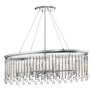 Piper - 6 Light Oval Chandelier - 13.5 inches wide