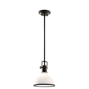 Hatteras Bay - 1 light Pendant - with Vintage Industrial inspirations - 10.25 inches tall by 8 inches wide - 967823