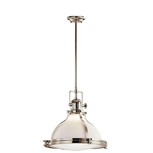 Hatteras Bay - 1 light Pendant - with Vintage Industrial inspirations - 16.75 inches tall by 18 inches wide