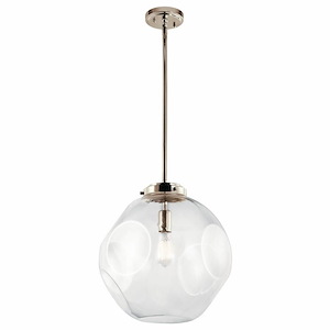 Ellis - 1 light Pendant - with Transitional inspirations - 16.25 inches tall by 15 inches wide