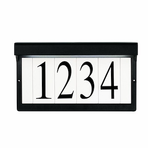 1 Light Address Light - with Utilitarian inspirations - 7 inches tall by 12.25 inches wide