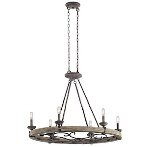 Taulbee - 6 light Oval Chandelier - 28 inches tall by 18 inches wide - 968164