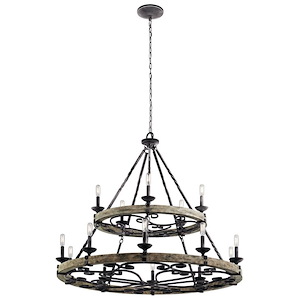 Taulbee - Fifteen Light 2-Tier Large Chandelier - 38.75 inches tall by 44 inches wide - 968163
