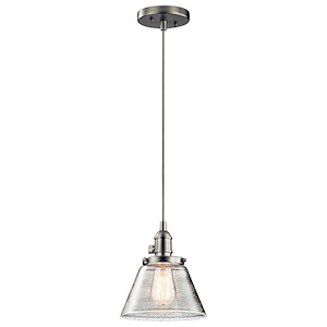 Avery - 1 light Mini Pendant - with Vintage Industrial inspirations - 8.75 inches tall by 8.25 inches wide - 968157