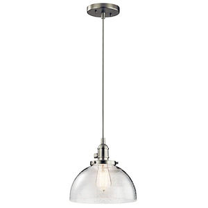 Avery - 9.251 light Mini Pendant - with Vintage Industrial inspirations - 9.25 inches tall by 10 inches wide - 968155