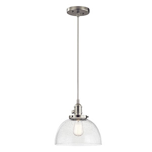 Avery - 9.251 light Mini Pendant - with Vintage Industrial inspirations - 9.25 inches tall by 10 inches wide - 493025