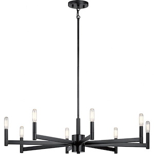 Erzo - 8 light Large Chandelier - with Soft Contemporary inspirations - 9.25 inches tall by 35.5 inches wide - 968154