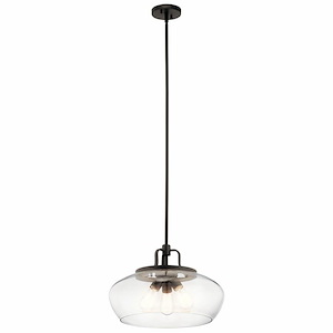 Davenport - 3 light Convertible Pendant - with Transitional inspirations - 12.75 inches tall by 17.75 inches wide