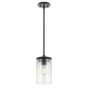 Crosby - 1 light Mini Pendant - with Contemporary inspirations - 10.75 inches tall by 6 inches wide - 551667