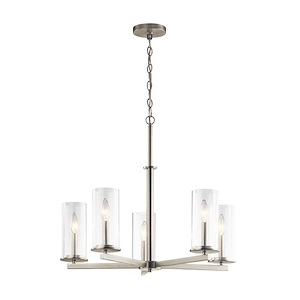 Crosby - 5 light Medium Chandelier - with Contemporary Inspirations - 22.25 inches tall by 26.25 inches wide - 551664