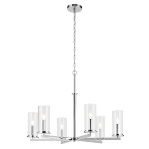 Crosby - 6 Light Chandelier-21.75 Inches Tall and 32.25 Inches Wide - 1340426
