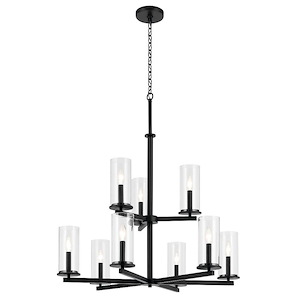 Crosby - 9 Light Chandelier-32.5 Inches Tall and 32.25 Inches Wide - 1340427