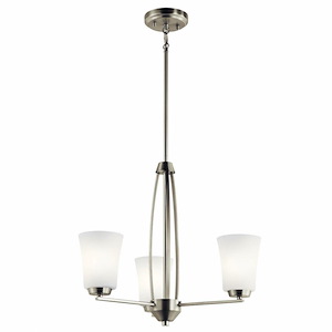 Tao - 3 light Small Chandelier - 18.75 inches tall by 21.75 inches wide