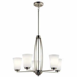 Tao - 5 light Medium Chandelier - 20.75 inches tall by 25.25 inches wide