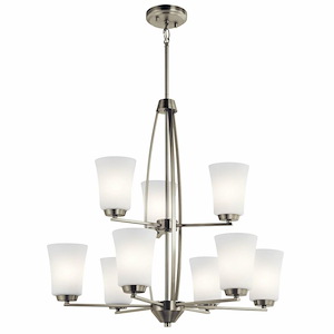 Tao - 9 light 2-Tier Chandelier - 27.25 inches tall by 26.5 inches wide - 969192