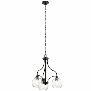 Harmony - 3 light Small Chandelier - with Transitional inspirations - 22.5 inches tall by 22 inches wide - 969186