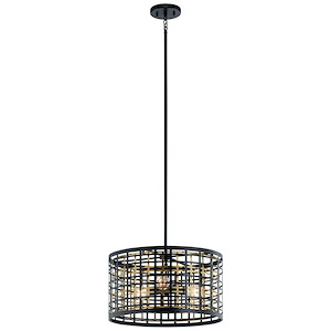 Aldergate - 3 light Convertible Pendant - with Soft Contemporary inspirations - 11.25 inches tall by 18 inches wide