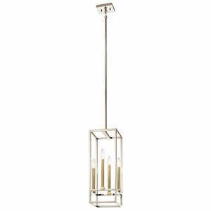 Finet - 4 light Foyer - with Contemporary inspirations - 21.5 inches tall by 8.5 inches wide