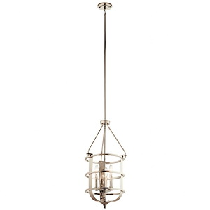 Chatham - 3 light Foyer - with Traditional inspirations - 26 inches tall by 14 inches wide