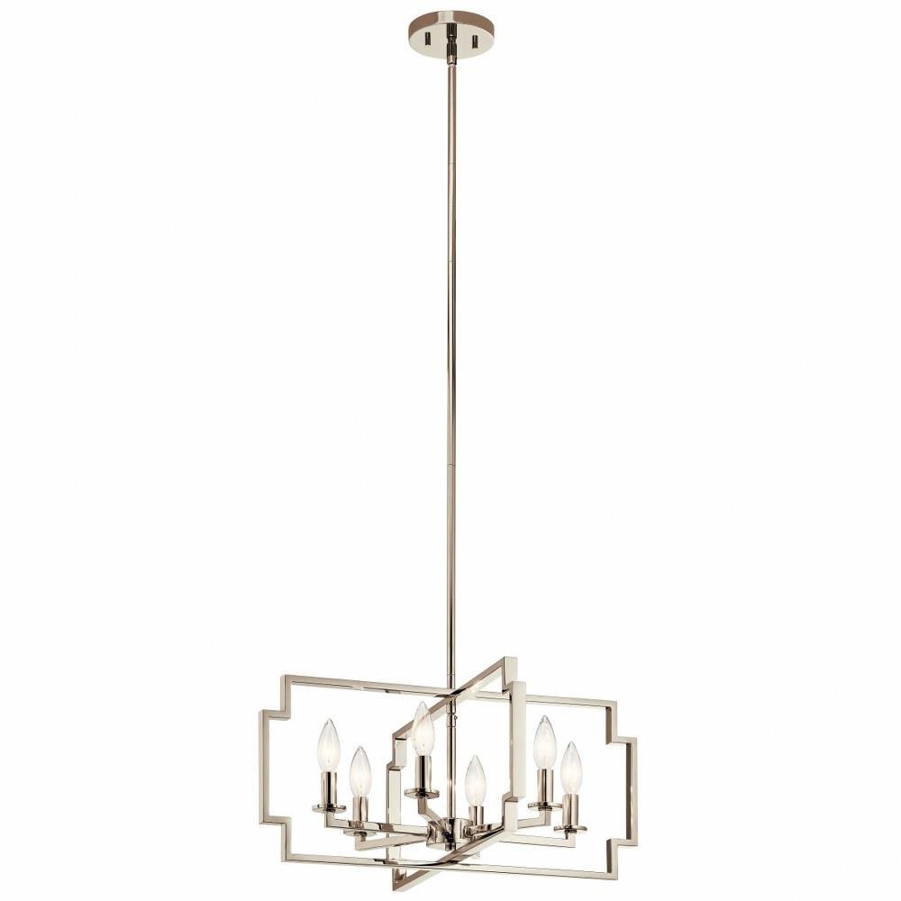 Kichler Downtown Deco 6-Light Chrome Transitional Chandelier