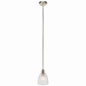 Karmarie - 1 light Mini Pendant - with Transitional inspirations - 8.75 inches tall by 5.5 inches wide