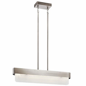 Serene - 64W 2 Led Linear Chandelier - 6 Inches Wide - 1253939