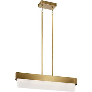 Serene - 64W 2 LED Linear Chandelier In Contemporary Style-7.25 Inches Tall and 6 Inches Wide