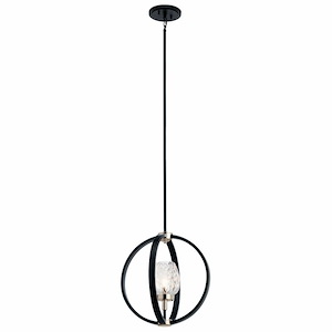 Moyra - 1 light Mini Chandelier - with Contemporary inspirations - 16.5 inches tall by 15 inches wide
