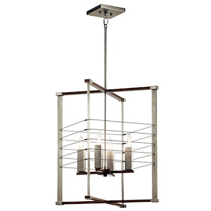 Lente - 4 Light Foyer - with Vintage Industrial inspirations - 24.75 inches tall by 16.75 inches wide - 1153246