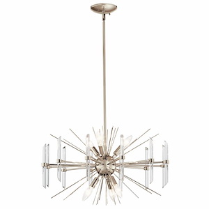 Eris - 6 light Chandelier - with Contemporary inspirations - 16.5 inches tall by 23.5 inches wide - 969424
