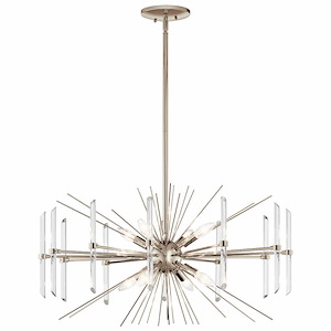 Eris - 8 light Chandelier - with Contemporary inspirations - 16.75 inches tall by 30 inches wide - 969423