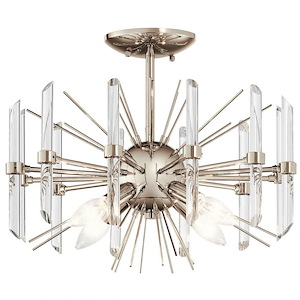 Eris - 4 light Semi-Flush Mount - with Contemporary inspirations - 12.75 inches tall by 16 inches wide - 969422
