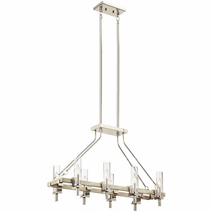 Telan - 8 light Linear Chandelier - 23.25 inches tall by 13.75 inches wide - 969651