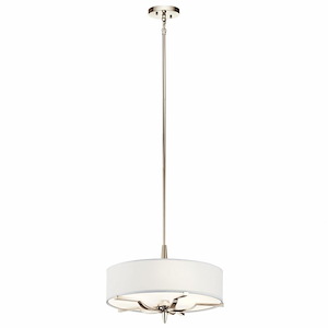 Kinsey - 3 light Convertible Pendant - with Transitional inspirations - 12.75 inches tall by 18 inches wide
