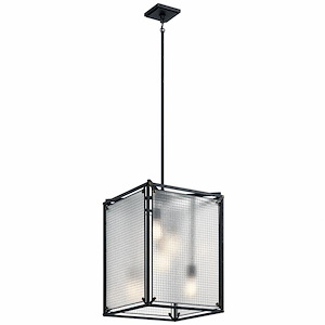 Steel - 5 light Foyer - 26.25 inches tall by 18 inches wide