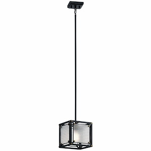 Steel - 1 light Mini Pendant - 8.75 inches tall by 8.5 inches wide