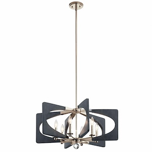 Alscar - 6 light Medium Chandelier - with Transitional inspirations - 14.25 inches tall by 28 inches wide