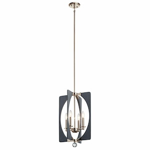 Alscar - 4 light Foyer Chandelier - with Transitional inspirations - 22.75 inches tall by 14 inches wide