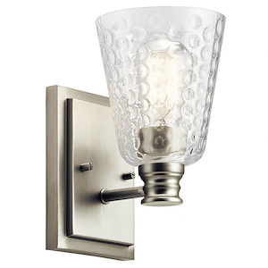 Nadine - 1 Light Wall Sconce - with Transitional inspirations - 9.25 inches tall by 5.25 inches wide