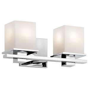 Tully - 2 light Bath Bar - 6.5 inches tall by 15 inches wide - 235395