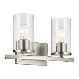 Crosby - 2 Light Bath Vanity-8.75 Inches Tall and 15.25 Inches Wide - 1340466